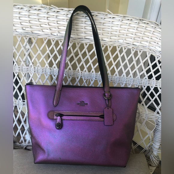 Coach Handbags - Coach Iridescent Pink Tote